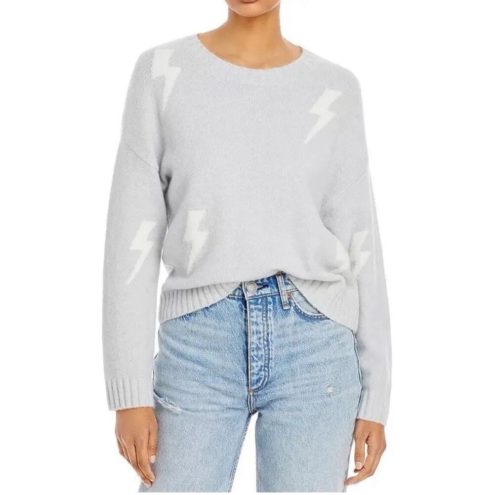 Rails Perci Gray White Lightning Wool Blend Sweater XS